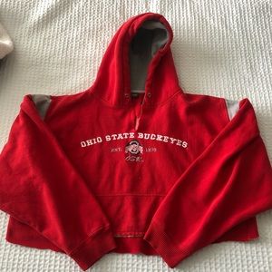 CROPPED OSU HOODIE